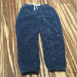 Cozy Textured Teddy Bear Gray Pants